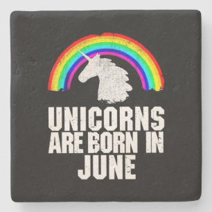 Dessous-de-verre En Pierre Les Unicornes Sont Nées En Juin