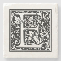 Lettre Monogramme personnalisée E Mariage Annivers