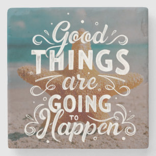 Dessous-de-verre En Pierre Lettres inspirantes