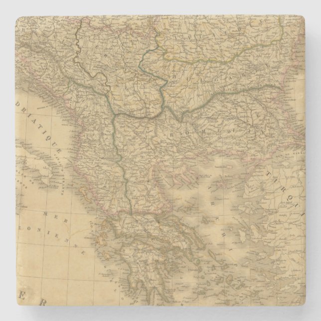 Dessous-de-verre En Pierre L'Europe 23 (Devant)