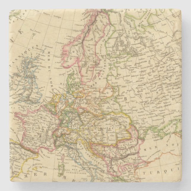 Dessous-de-verre En Pierre L'Europe 27 (Devant)