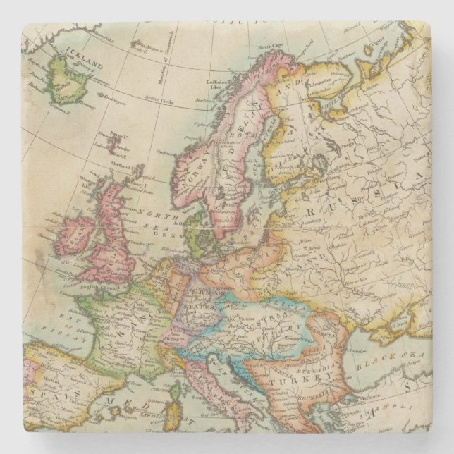 Dessous-de-verre En Pierre L'Europe 3 2 (Devant)