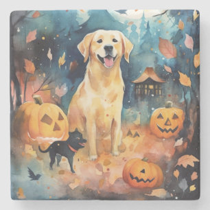 Dessous-de-verre En Pierre L'Halloween Lappund finnois avec citrouilles effra