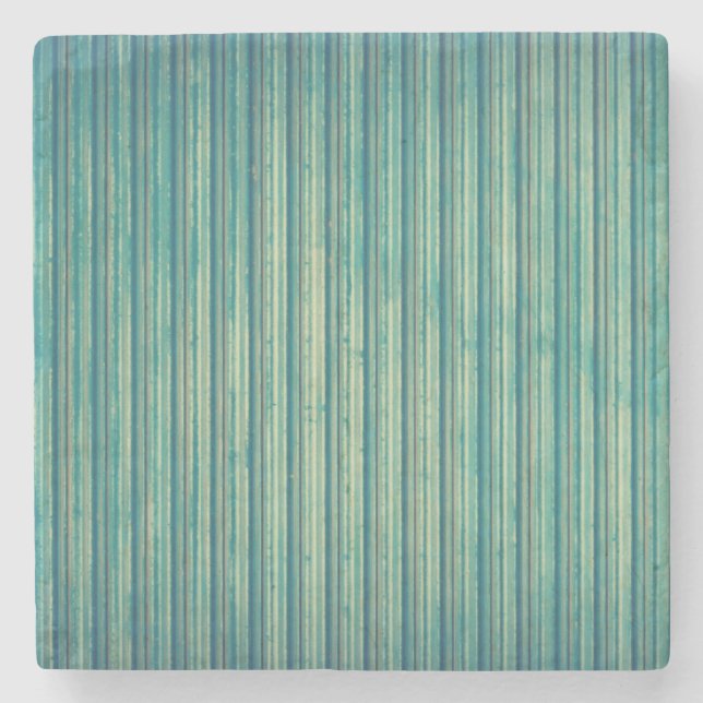 Dessous-de-verre En Pierre Lignes bleues par bandes (Devant)