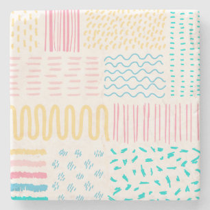 Dessous-de-verre En Pierre Lignes motifs