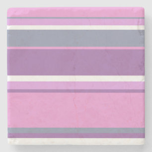 Dessous-de-verre En Pierre Lilac rayures