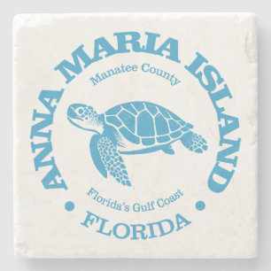 Dessous-de-verre En Pierre L'île Anna Maria (tortue de mer)