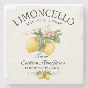 Dessous-de-verre En Pierre Limoncello Italie Côte Amalfitaine