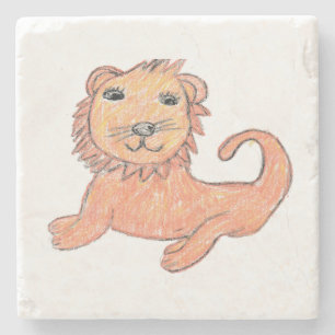 Dessous-de-verre En Pierre Lion