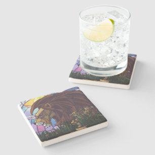 Dessous-de-verre En Pierre Lion et petits