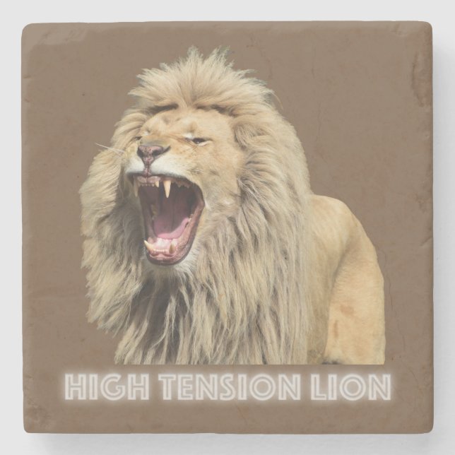 Dessous-de-verre En Pierre Lion haute tension (Devant)