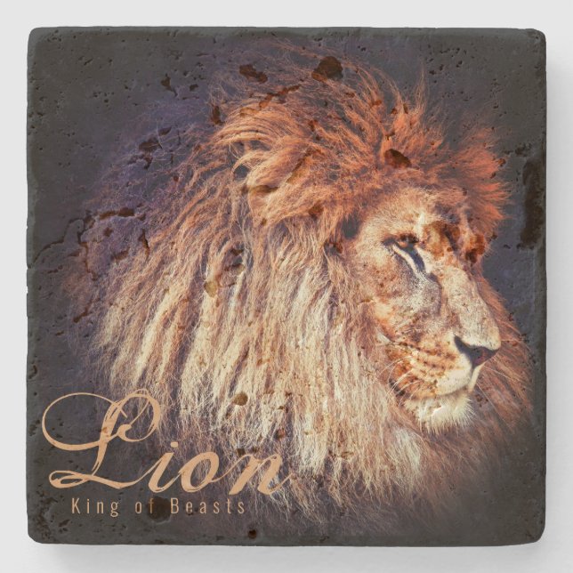 Dessous-de-verre En Pierre Lion [Stone Coaster] (Devant)