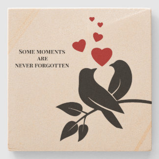 Dessous-de-verre En Pierre little birds with hearts