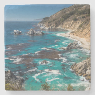 Dessous-de-verre En Pierre Littoral de Big Sur, Côte ouest, Côte pacifique