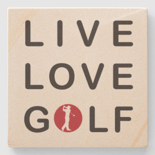 Dessous-de-verre En Pierre live love golf dessous de verre de pierre de sable