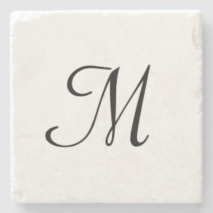 Dessous-de-verre En Pierre logo monogramme minimaliste simple élégant personn