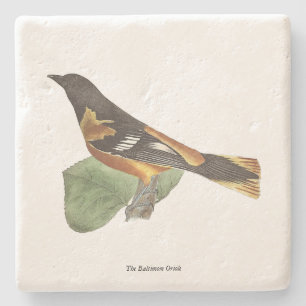 Dessous-de-verre En Pierre L'Oriole d'Or ou de Baltimore (Icterus galbula)