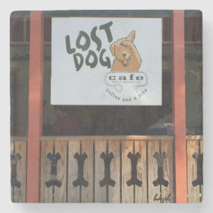 Dessous-de-verre En Pierre Lost Dog Cafe, Folly Beach, Dessous de verre de Ca
