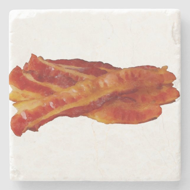 Dessous-de-verre En Pierre Lots de bacon (Devant)