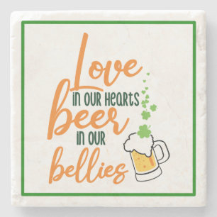 Dessous-de-verre En Pierre Love & Beer St. Patrick’s Day Fun-61146 Sweat - sh