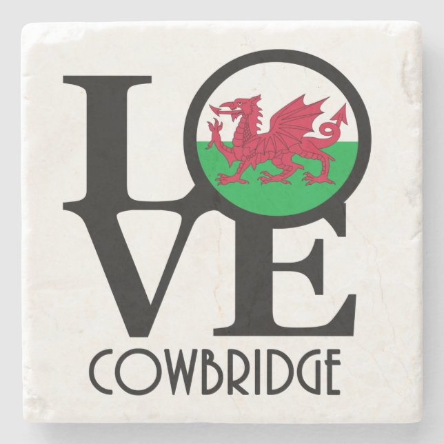 Dessous-de-verre En Pierre LOVE Cowbridge (Devant)