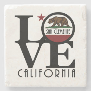 Dessous-de-verre En Pierre LOVE San Clemente Californie