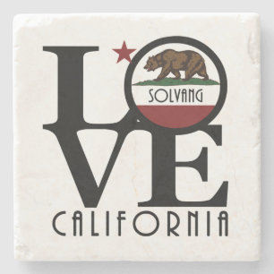 Dessous-de-verre En Pierre LOVE Solvang California