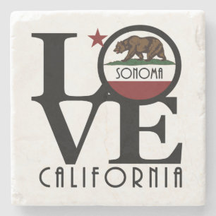 Dessous-de-verre En Pierre LOVE Sonoma Californie