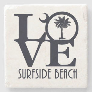 Dessous-de-verre En Pierre LOVE Surfside Beach SC
