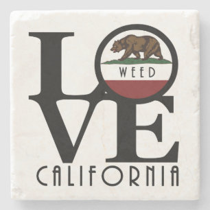 Dessous-de-verre En Pierre LOVE Weed California