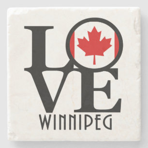 Dessous-de-verre En Pierre LOVE Winnipeg