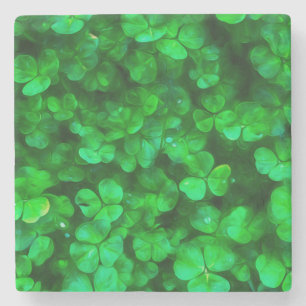 Dessous-de-verre En Pierre Lucky Celtic Irish Green Shamrocks
