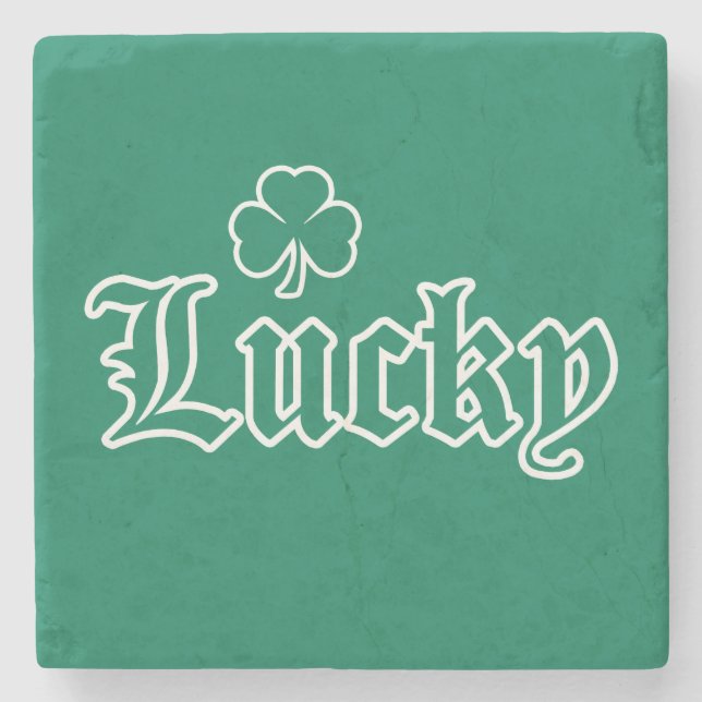 Dessous-de-verre En Pierre Lucky Irish (Devant)