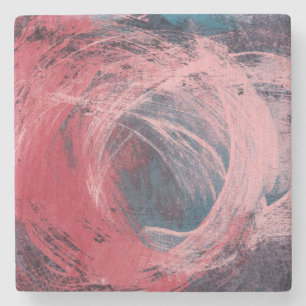 Dessous-de-verre En Pierre Lumière rose I