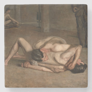 Dessous-de-verre En Pierre Lutteurs (par Thomas Eakins)
