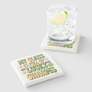 Dessous-de-verre En Pierre Ma Classe Est Pleine De Charmes Chanceux Professeu