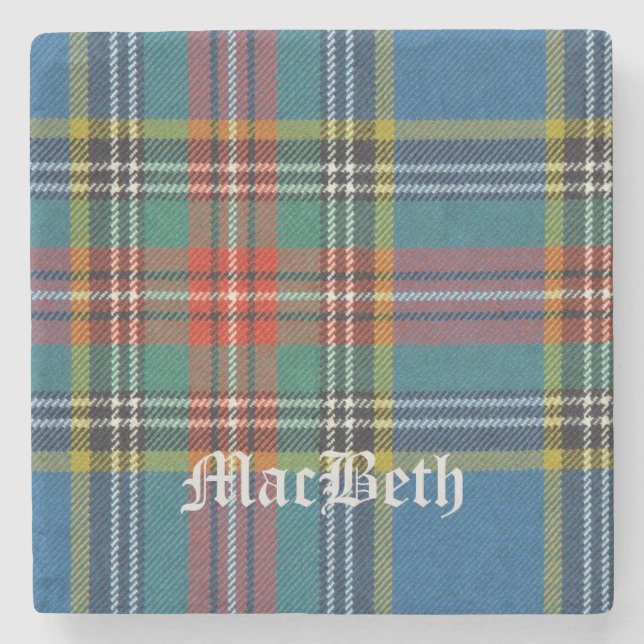 Dessous-de-verre En Pierre MacBeth, MacBeth Scottish Tartan, MacBeth (Devant)