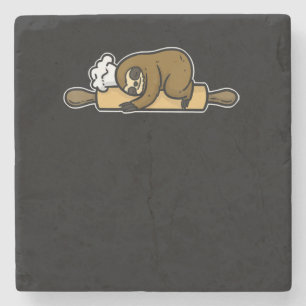 Dessous-de-verre En Pierre Machine à sous drôle de chef mignon cadeau cui