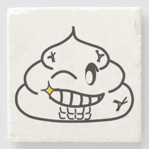 Dessous-de-verre En Pierre Macho Poop - Brootsch le PooPoo