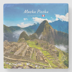 Dessous-de-verre En Pierre Machu Picchu, Pérou - Ruines de la citadelle inca