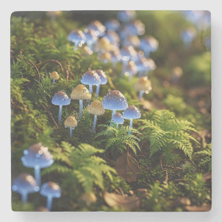 Dessous-de-verre En Pierre Magical Bioluminescent Fungi - Deep Forest