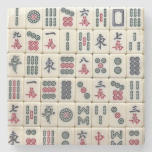 Dessous-de-verre En Pierre Mahjong Tiles