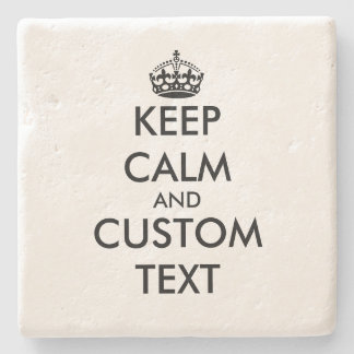 Dessous-de-verre En Pierre Maintenez votre calme et continuez votre dessous d