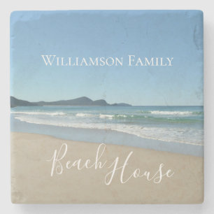Dessous-de-verre En Pierre Maison de plage personnalisée