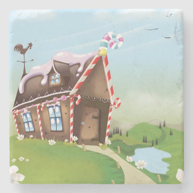 Dessous-de-verre En Pierre Maison en pain d'épices lancer oreiller (Devant)