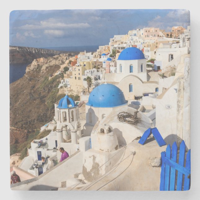 Dessous-de-verre En Pierre Maisons grecques traditionnelles (Devant)