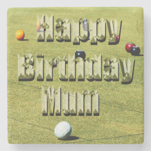 Dessous-de-verre En Pierre Maman aux pelouses, Joyeux anniversaire