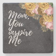 Maman, tu m'inspire Dessous de verre de pierre