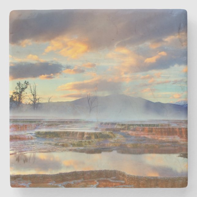 Dessous-de-verre En Pierre Mammoth Hot Springs (Devant)