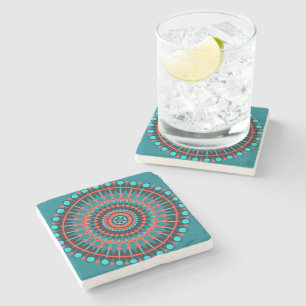 Dessous-de-verre En Pierre Mandala amérindienne